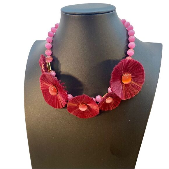 Kate Spade Posh Poppy Statement Necklace.  Gorgeous Piece! - Picture 4 of 7